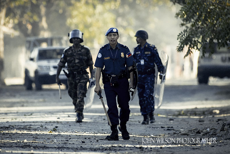 Peacekeepers patrol Dili