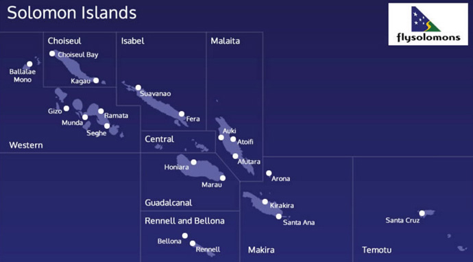 Solomon Islands map