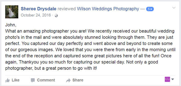 Facebook Review Gympie Wedding photographer01