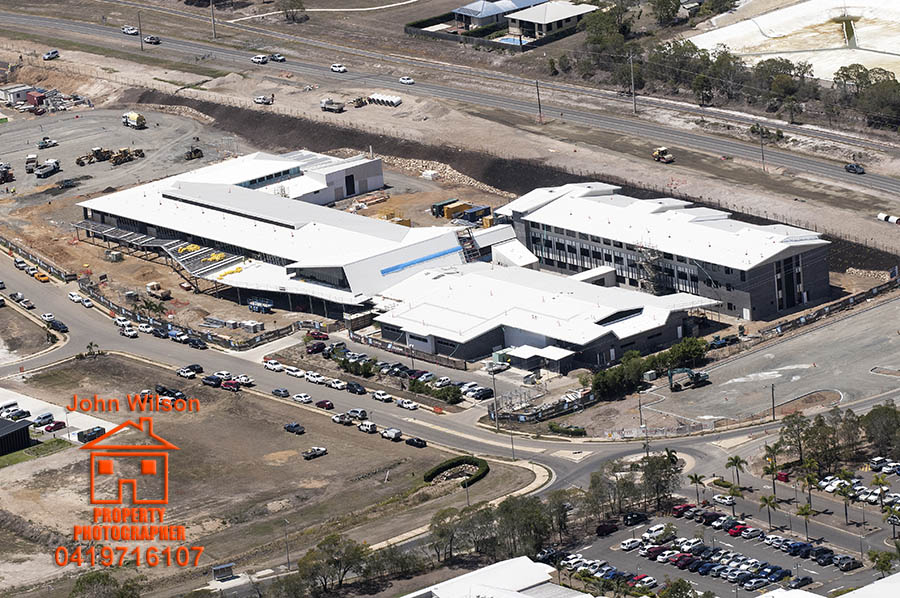 Hervey bay hospital aerial photography